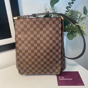 Vintage Louis Vuitton Damier Ebene Musette GM Posh Authenticated